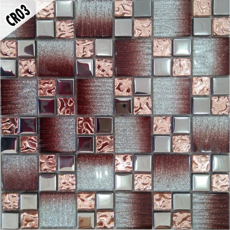 Mosaïque Cristal Argentée
