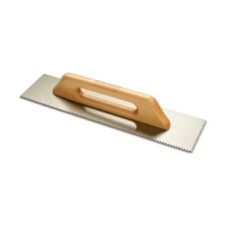 Notched Trowel V Notched, Wooden Handle