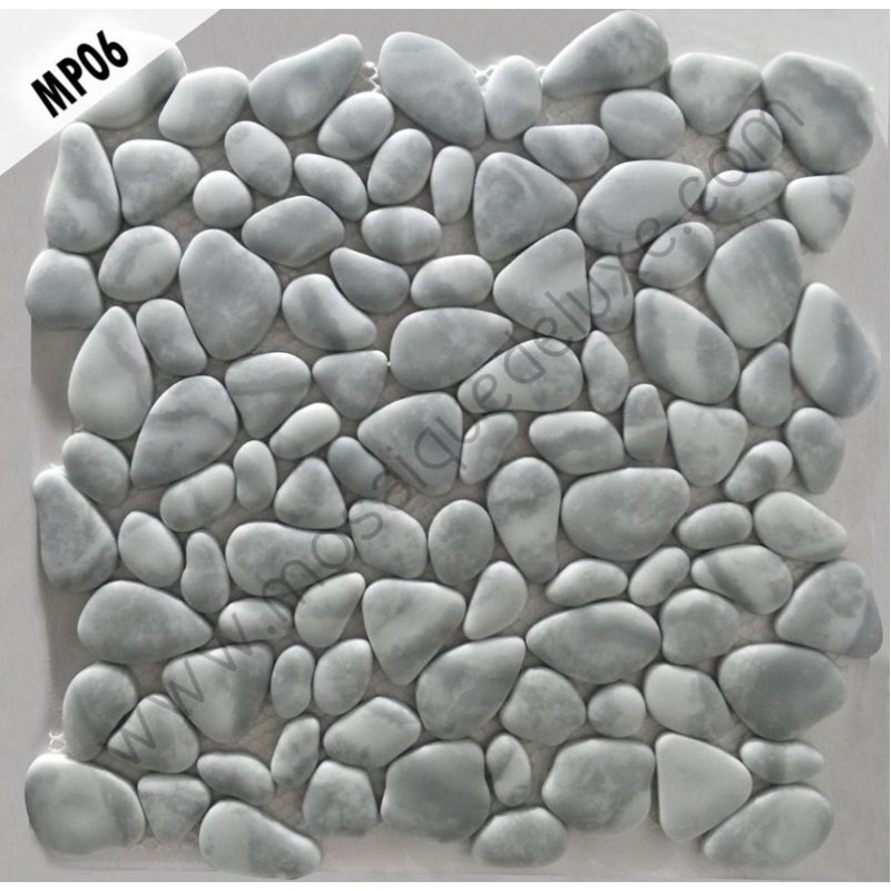 Mosaïque Galet Luxe Blanc