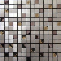 Mosaïque Aluminium Marron