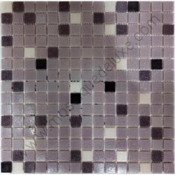 Mosaique Pâte de verre Violet