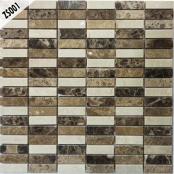 Mosaique Marbre Eectangle Beige