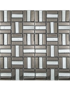 Silver Crystal Mosaic 612B
